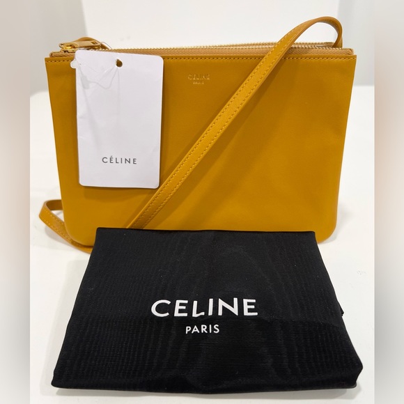 Celine Handbags - CELINE Trio Leather Bag